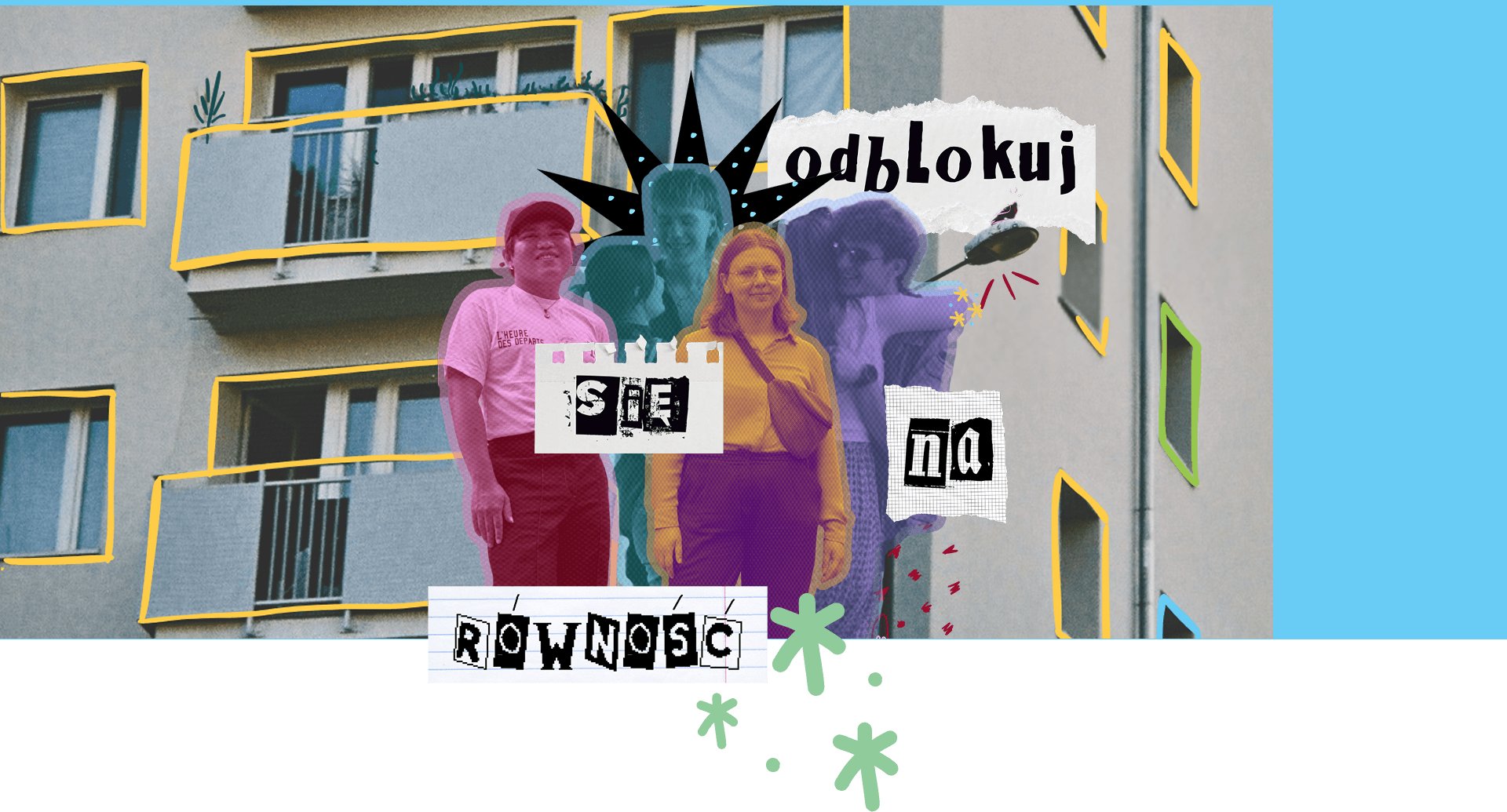 Kolaż kampanii Odblokuj się na równość